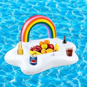 Bar Flottant pour Piscine Porte Gobelet Gonflable Piscine Plateau Gonflable Piscine Bar Flottant Spa Gonflable Porte-boiss[522]