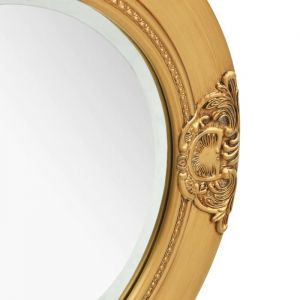 Meilleures Miroir mural  miroir d&eacute;co pour salle de bain salon chambre ou dressing style baroque 50 cm Dor&eacute; - shop95839918