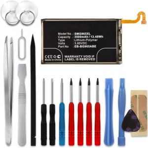 Batterie pour Samsung Galaxy S9 Plus (SM-G965) - EB-BG965ABE (3500mAh) + Set de micro vissage Batterie de remplacement