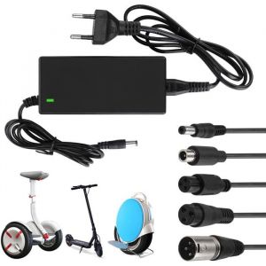 42V 2A Chargeur de Batterie au Li-on Adaptateur Câble de Chargeur Universel avec 5 Connecteur pour vélo électrique Scooter