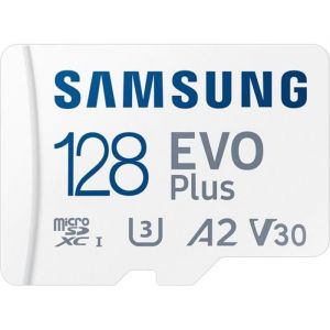 SAMSUNG EVO Plus Carte TF 128 Go U3 A2 V30 Carte Micro SD haute vitesse jusqu&agrave; 130 Mo - s Vitesse de lecture pour la surveillance