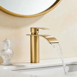 Robinet Salle Bain vasqueMitigeur de Lavabo cascadeRobinet Mitigeur LavaboRobinet Salle Bain vasqueDor&eacute; Bross&eacute;