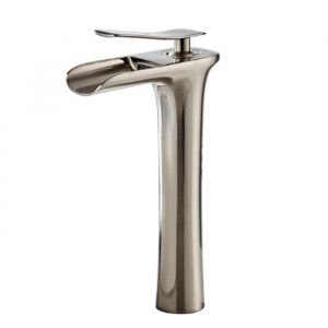 iDeko&reg; Robinet de salle de bain Mitigeur lavabo cascade vasque haut nickel bronz&eacute;