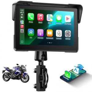 CAMPARK 7 Autoradio Carplay pour Moto écran Tactile étanche IP67 Apple CarPlay Android Auto sans fil Bluetooth/WIFI/GPS