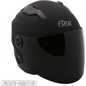 FURY CASQUE JET RACE II MAT (ECE 22.06) AVEC VISIÈRE TEINTÉE