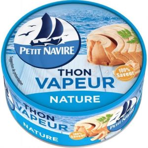 PETIT NAVIRE - Thon Vapeur Nature 130G - Lot De 4