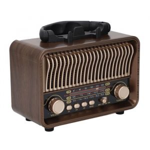 SALUTUYA Portable AM FM Radio Retro Vintage Radio Portable AM FM SW Radio Bluetooth 5.4 Batterie 1200mAh avec antenne Type C AUX