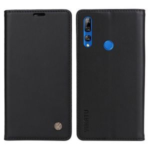 Coque pour Huawei P Smart Z / Y9 Prime 2019 Etui Premium Housse en Cuir Protection Rabat Clapet Case Porte Carte Magnétique - noir