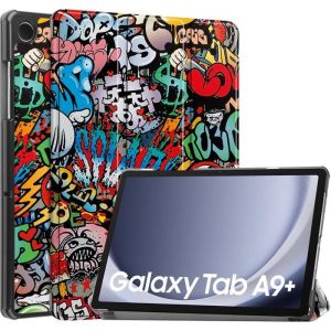 Ultra Mince Housse Étui Couqe Tablette Pour Samsung Galaxy Tab A9 Plus 11 Pouces 2023 Sm-X210/Sm-X216/Sm-X218Graffiti