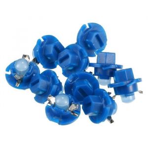 X AUTOHAUX 10Pcs DC 12V T5 B8.4D Voiture LED Tableau Bord Ampoule Lumière bleue