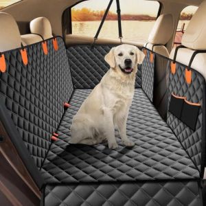 Housses de Si&egrave;ge dauto pour Chien Protection Voiture Chien Protege Banquette Arri&egrave;re Antid&eacute;rapant et Imperm&eacute;able avec Fen&ecirc;tre en