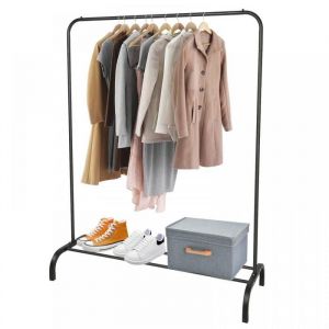 MIPAN.S&eacute;choir &Agrave; Linge Porte-V&ecirc;tements - Noir Fil &agrave; linge - &Eacute;tendoir - Portant/Penderie &agrave; v&ecirc;tement Acier &eacute;tendoir - Noir