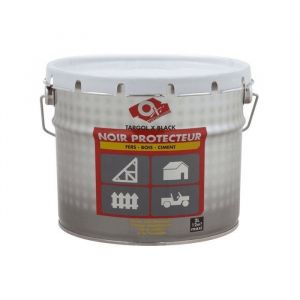Protecteur - Targol - Noir - Fer Bois Ciment - Brillant - 5L