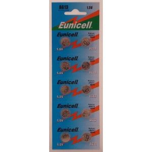 Lot de 10 piles bouton  AG13 - LR44 Eunicell
