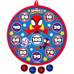 Cible et balles fl&eacute;chettes - MARVEL - Spidey - Scratch - 28 cm