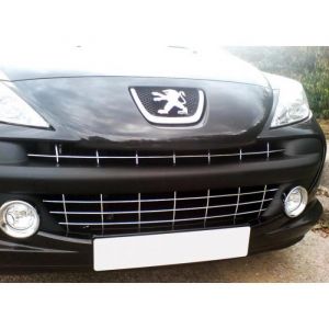 Baguette de calandre chromée - Luxyline - Peugeot 207 06-09 - PVC - 7m - Résistante aux intempéries