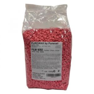 Perles de cire brésilienne à épiler ROSE épilation facile cire ultra élastique  jambes Maillot corps PUREWAX by Purenail1 KG
