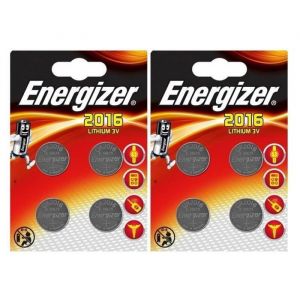 8 x Energizer CR2016 batterie Lithium pile à pile 2016