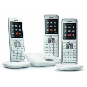 Téléphone sans fil - GIGASET - CL660A TRIO BLANC - Répondeur Eco Dect Personnalisation images et sonneries
