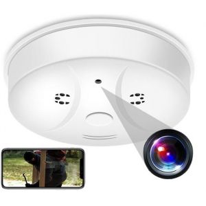 Détecteur de Fumée - YONIS - Caméra Espion - FHD 1080P - WiFi - Infrarouge Invisible