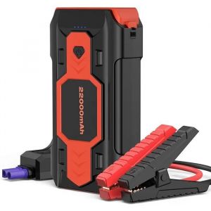 AIZICO 22000mAh Voiture Jump Starter Batterie D&eacute;marrage durgence USB 12V 2500A EU Prise