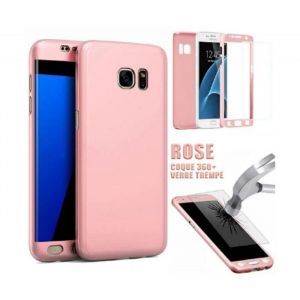 Kowi® Coque intégrale pour Samsung Galaxy A3 2017  - Coque de Protection avant et arrière 360° avec Verre Trempé - OR ROSE