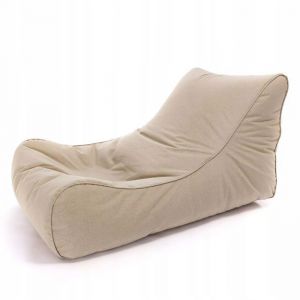 Pouf Poire Ecopuf Master Atlanta - Fauteuil Canap&eacute; Coussin de Sol Pouf dint&eacute;rieur/ext&eacute;rieur - Nature