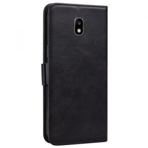 Housse Etui de luxe Portefeuille Porte Carte Et Billet pour Samsung Galaxy J3 2017 SM-J330 5.0(Housse Luxe Papillon noir) YHDL2