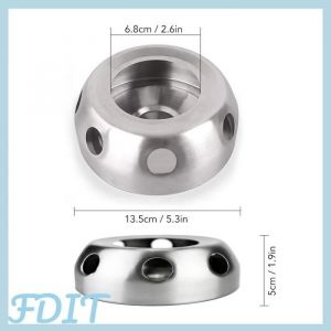 GOTOTOP r&eacute;chaud &agrave; alcool Po&ecirc;le &agrave; Alcool de Camping Compact et Fort Mini Po&ecirc;le &agrave; Alcool Solide Portable pour sport camping Argent