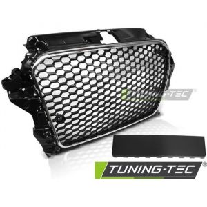 Grille de calandre pour Audi A3 8V 12-16 noir chrome look RS3 GRAU53