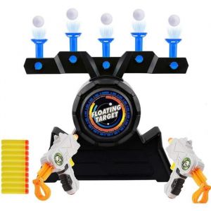 Jeu de Tir &agrave; Cible Flottante - Flottante &Eacute;lectrique - 2 Pistolets - 10 Billes en Mousse - Mixte - Enfant