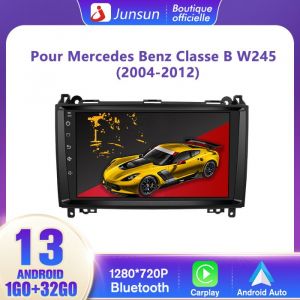Junsun Autoradio Android 13 pour Mercedes Benz Vito Viano Sprinter W639 Classe B W245 W169 1Go+32Go Carplay Android Auto 9écran