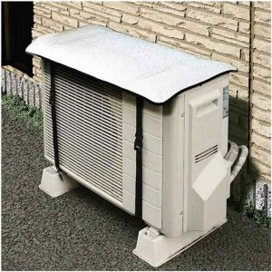 Housse de protection pour pompe à chaleur de climatisation extérieure pare-soleil en aluminium de 5 mm dépaisseur anti-UV étanc