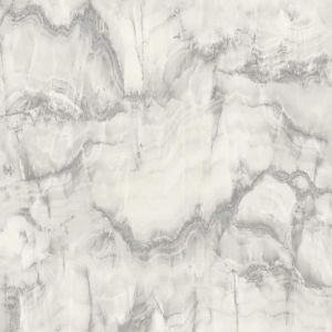 Papier peint - Crown - Aura Gris - Argent - Effet marbre - Finition texturée