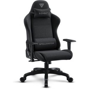 Chaise Gaming - FUKU - Spellcaster - Alcantara Haut de Gamme - Inclinaison 160&deg; - Accoudoirs R&eacute;glables