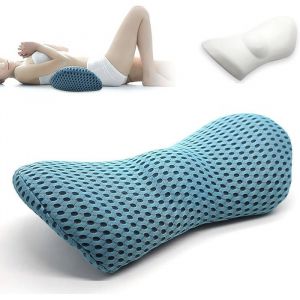 Coussin lombaire - Soutien lombaire ergonomique pour chaise de bureau dossier voiture Id&eacute;al la maison le et Noir D&eacute;coration f&ecirc;te