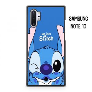 Coque de téléphone - Coque en Folie - Compatible Samsung Galaxy Note 10 Stitch Disney Lilo et Stitch Panpan Ref 3257