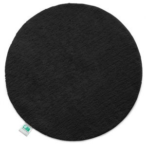 Tapis de bain Sky tapis de salle de bain rond Noir 120 cm de diam&egrave;tre