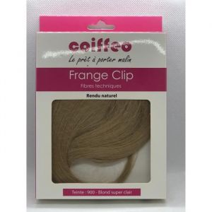 Frange technique &agrave; clip - Coiff&eacute;o - 900 Blond super clair - Fibres synth&eacute;tiques - Changement de style rapide