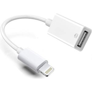 Adaptateur Lightning Vers Usb Pour Appareil Photo Certifié Apple Mfi Usb 3.0 Otg Dongle Pour Iphone 14 13 12 11 X Xs Xr 8 Ipad