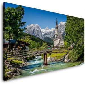 TOILE TABLEAU-120x80 cm-PAYSAGE-(PP394)-CANVAS-Lin-Photo-Art Beaux-Arbres Forêt Plage Meer Jardin Cascade Champ Ville