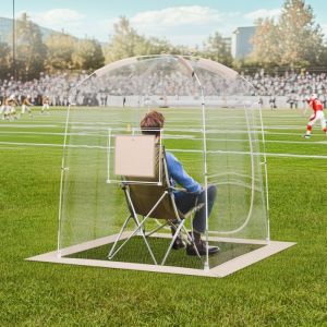 Tente de sport Tente instantanée Abri résistant aux intempéries 1 personne Tente bulle transparente