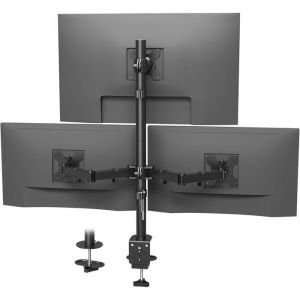 Support Ecran PC 3 Ecran Support Triple &Eacute;cran pour Un &Eacute;cran de 32 Pouces et Deux &Eacute;crans de 27 Pouces Supporte jusqu&agrave; 10kg
