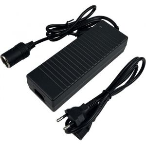 Adaptateur 220v 12v Allume Cigare Convertisseur - Prise Allume Cigare de Voiture Adaptateur - Noir - pour Gonfleur Pneu/Aspirateur