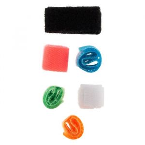 Rubans auto agrippants - LIFEDOM - 12 cm - Multicolore - Lot de 6 - Rangement facile