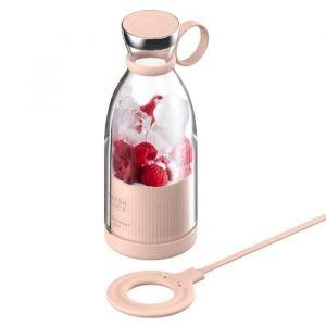 High-Extracteur De Jus Juicer Portable AMORUS Juicer Presse Jus De Presse Rose Extracteur de Jus de Fruits Imperm&eacute;able Sans BPA