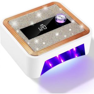 Lampe Uv Ongles GelLampe Led Ongle Sans Fil Avec 2000MahMachine Uv Led Pour OnglesSéchoir À Ongles Avec Capteur Et Minuterie 12