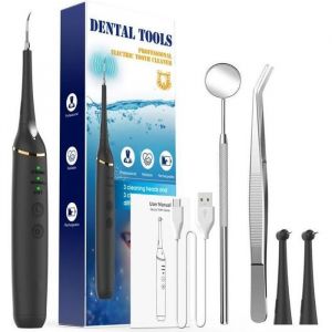 Anti Tartre Dentaire Electrique XPREEN Élimine Plaque Taches Hygiène Dentaire Rechargeable Kit de Soin Blanchiment Nettoyage