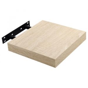 WOLTU Étagère murale cube en MDF Étagère pour livres-CD-DVDÉtagère à fixation invisible50x22.9x3.8cmChêne