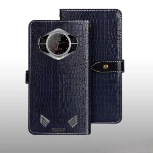 Coque pour Doogee S200/S200 Plus/S200X 6.72 Housse en Cuir PU Pochette de Portefeuille Magn&eacute;tique &Eacute;tui de Protection Bleu WG
